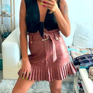 Zara leather skirt